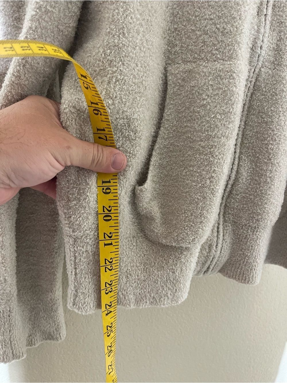 Kashwere Cozy Zip Hoodie in Light Taupe - Picture 6 of 6